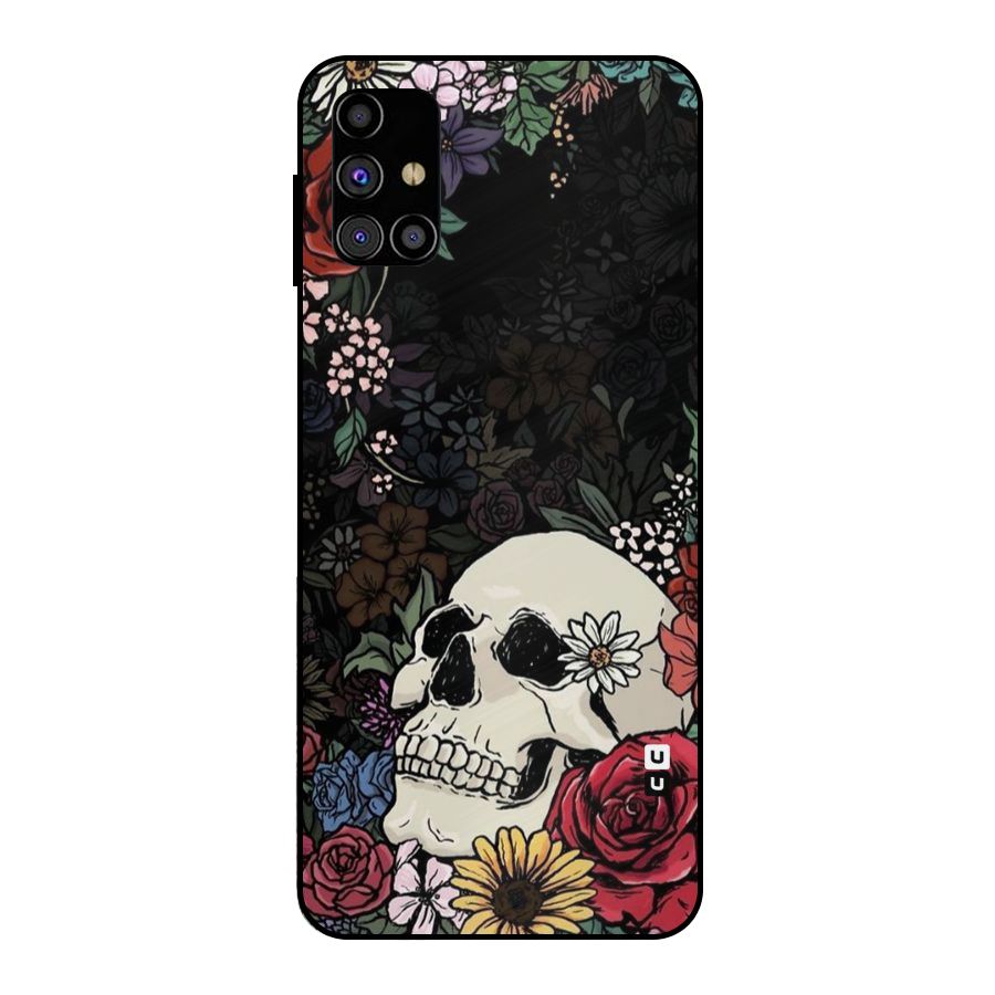 Pretty Skull Metal Back Case for Galaxy M31s