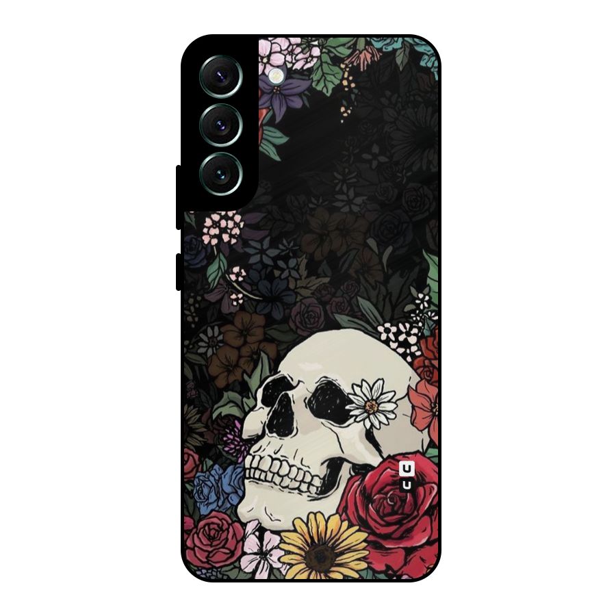 Pretty Skull Metal Back Case for Galaxy S22 Plus 5G
