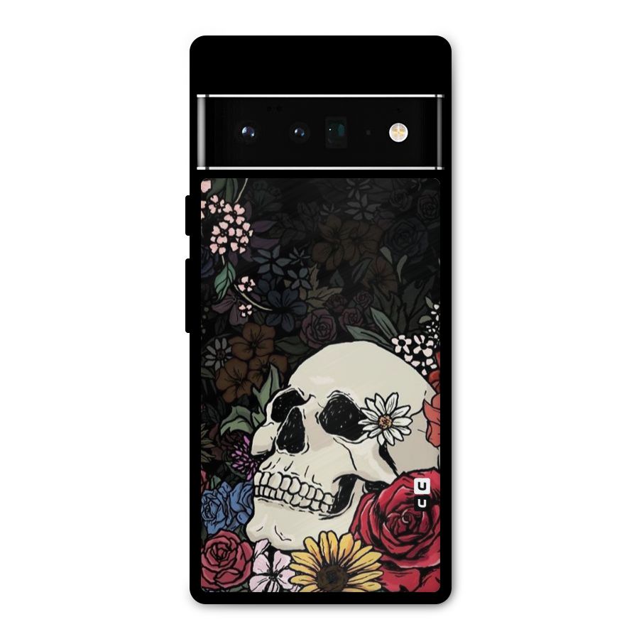 Pretty Skull Metal Back Case for Google Pixel 6 Pro