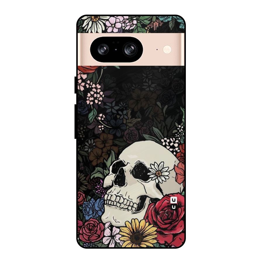 Pretty Skull Metal Back Case for Google Pixel 8