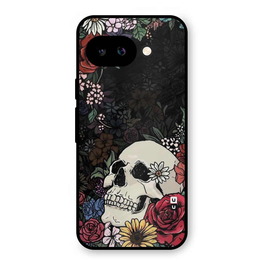 Pretty Skull Metal Back Case for Google Pixel 9a