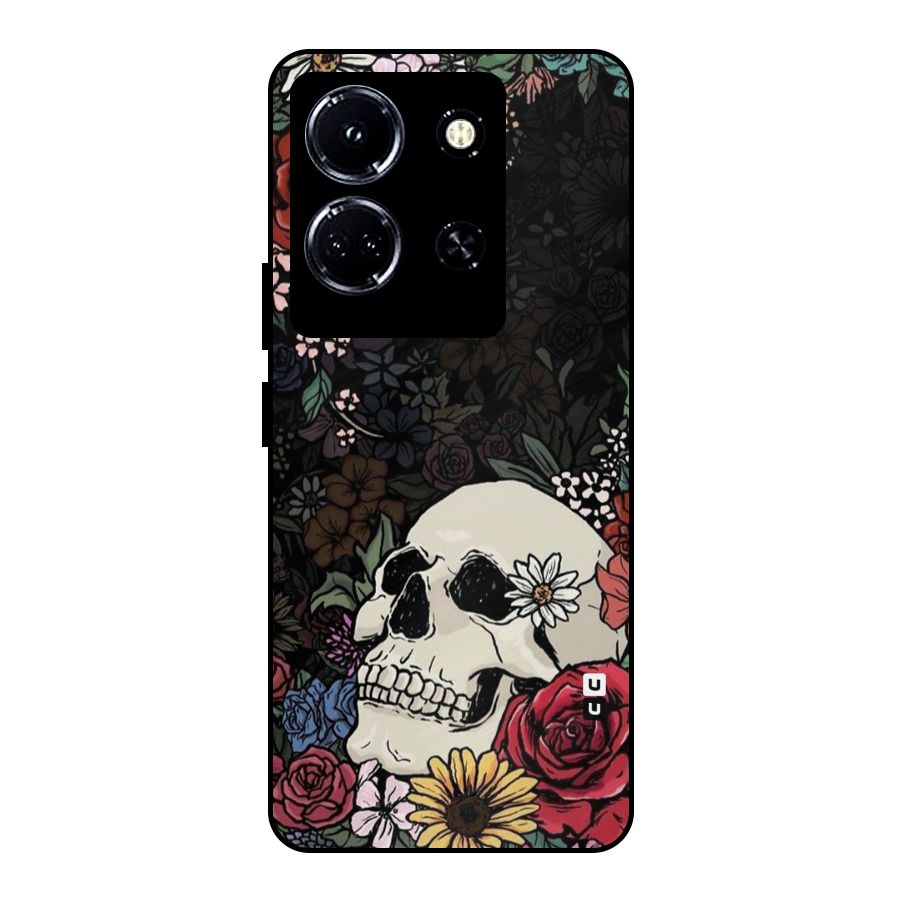Pretty Skull Metal Back Case for Infinix Note 30 5G