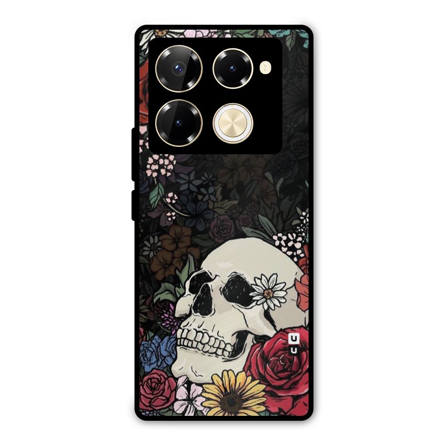 Pretty Skull Metal Back Case for Infinix Note 40 Pro