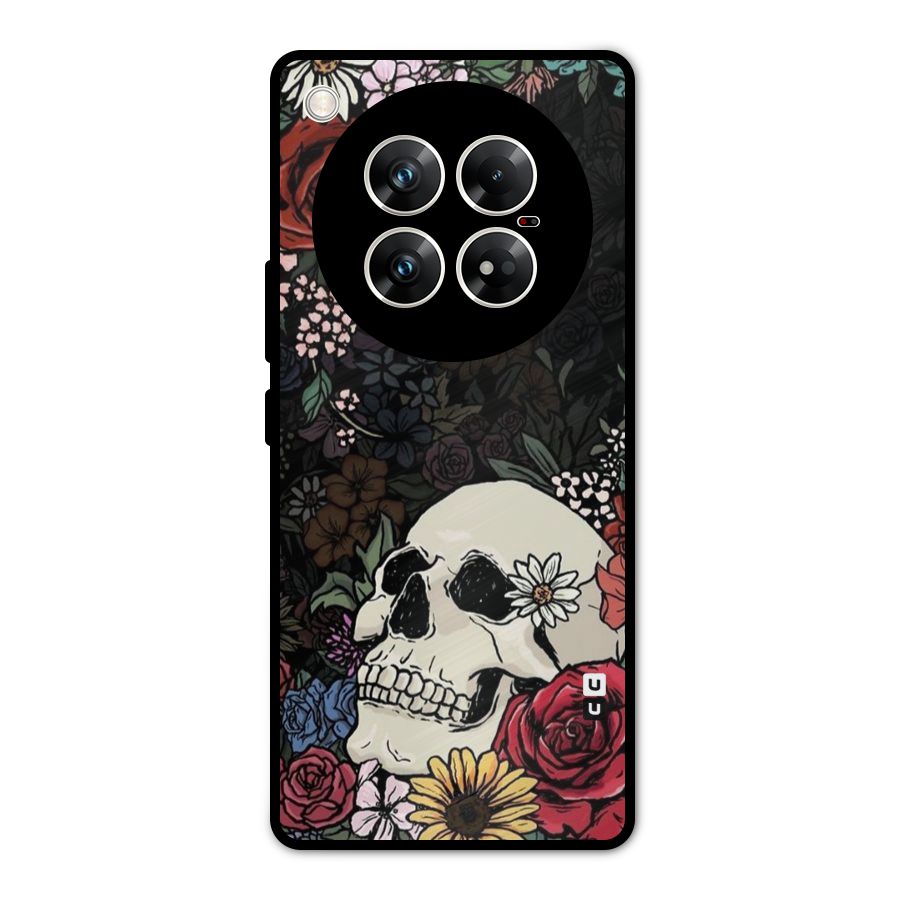 Pretty Skull Metal Back Case for Infinix Zero 40 5G