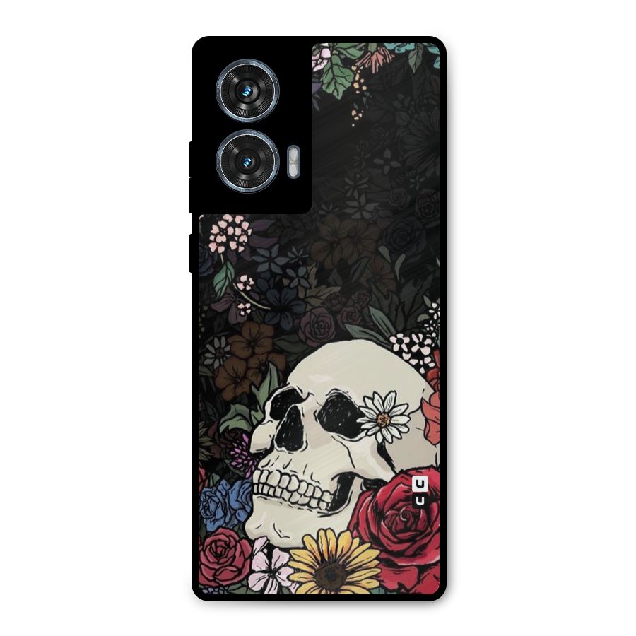 Pretty Skull Metal Back Case for Motorola Edge 50 Fusion