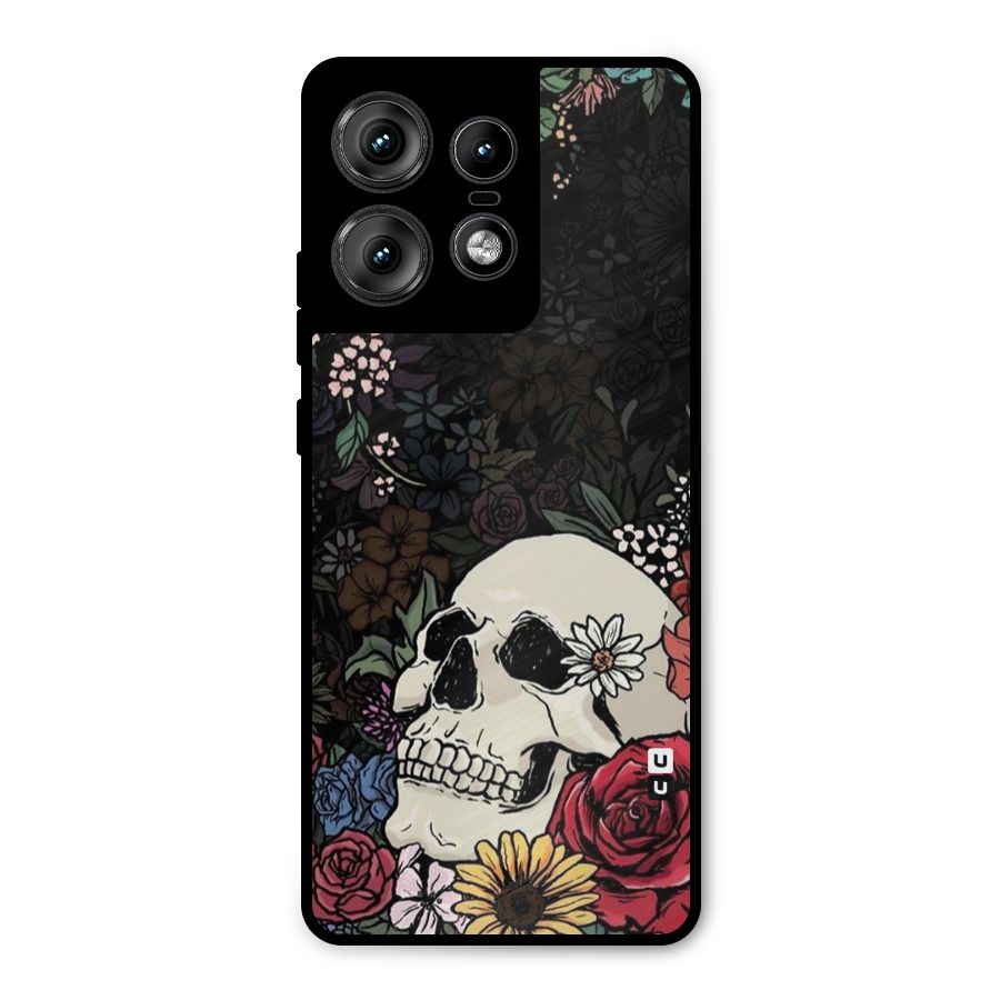 Pretty Skull Metal Back Case for Motorola Edge 50 Pro