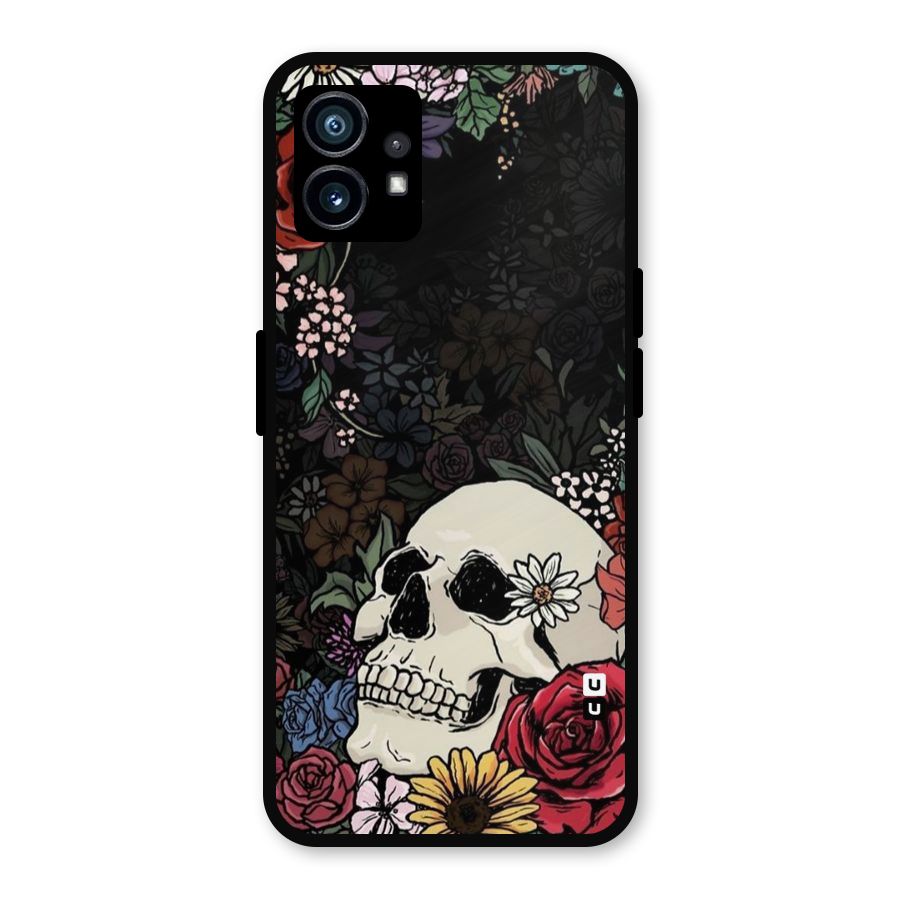 Pretty Skull Metal Back Case for Nothing Phone 1