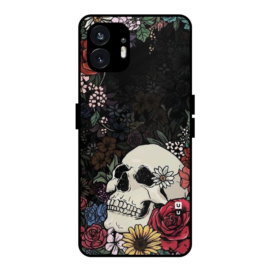 Pretty Skull Metal Back Case for Nothing Phone 2