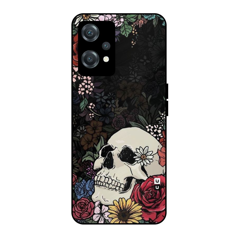 Pretty Skull Metal Back Case for OnePlus Nord CE 2 Lite 5G