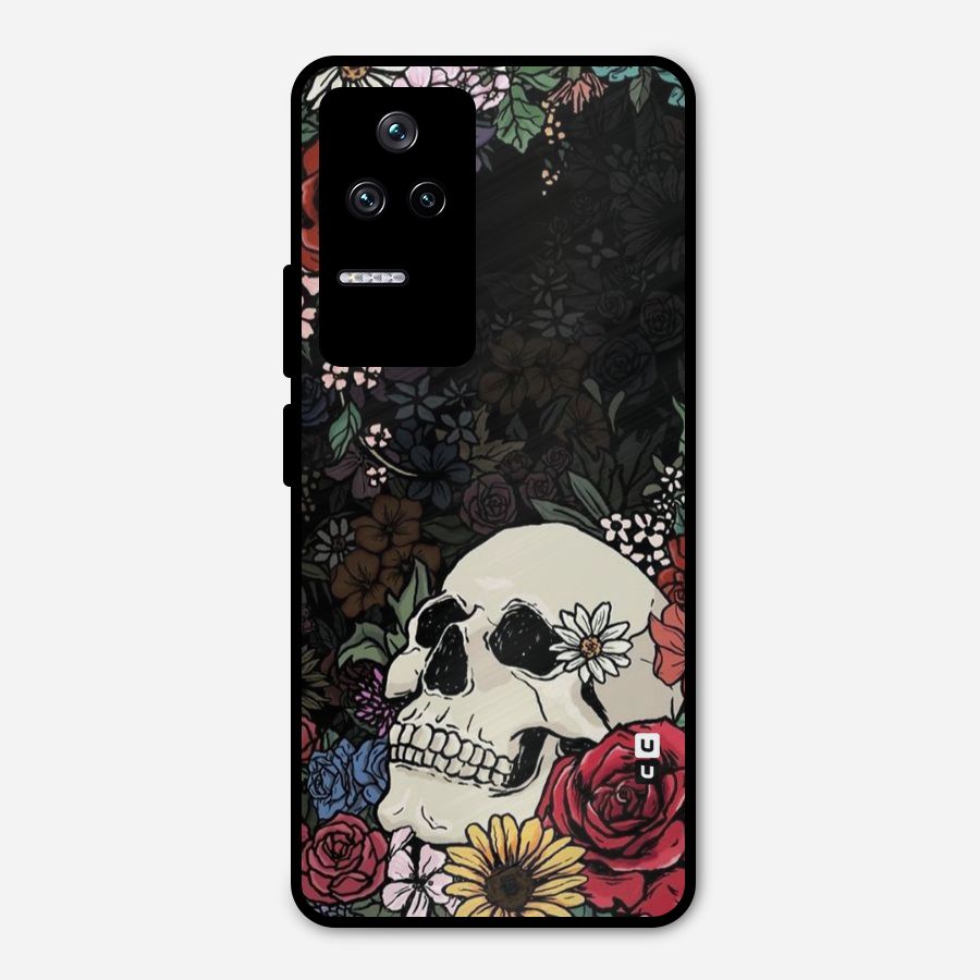 Pretty Skull Metal Back Case for Poco F4 5G