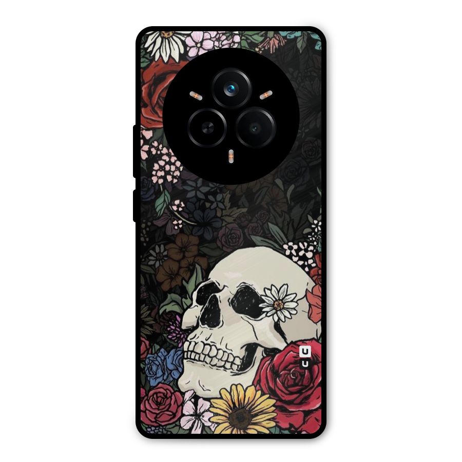 Pretty Skull Metal Back Case for Realme 14 Pro