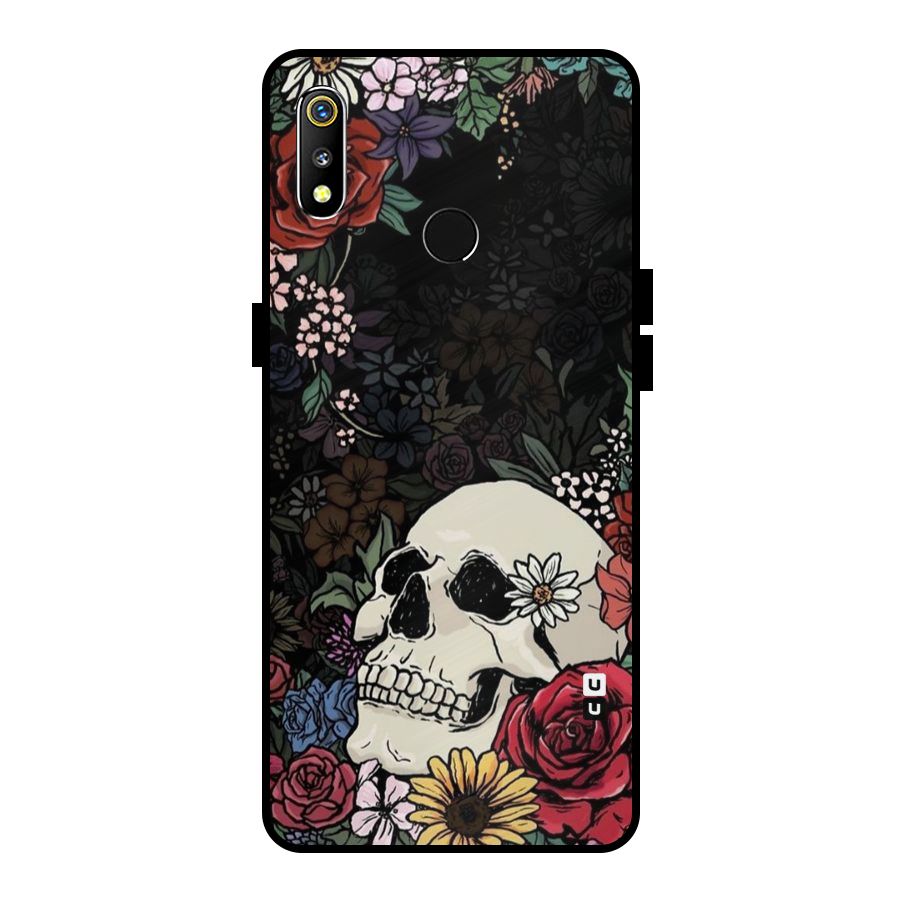 Pretty Skull Metal Back Case for Realme 3i