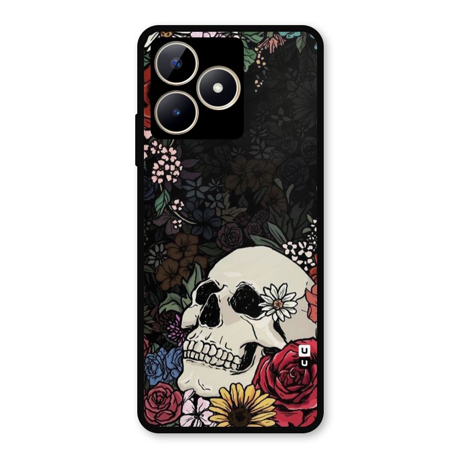 Pretty Skull Metal Back Case for Realme C53
