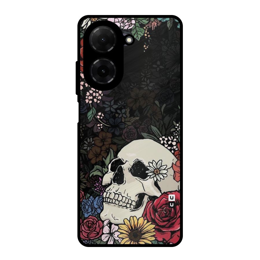 Pretty Skull Metal Back Case for Redmi A5 4G