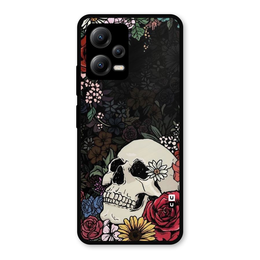 Pretty Skull Metal Back Case for Redmi Note 12 5G