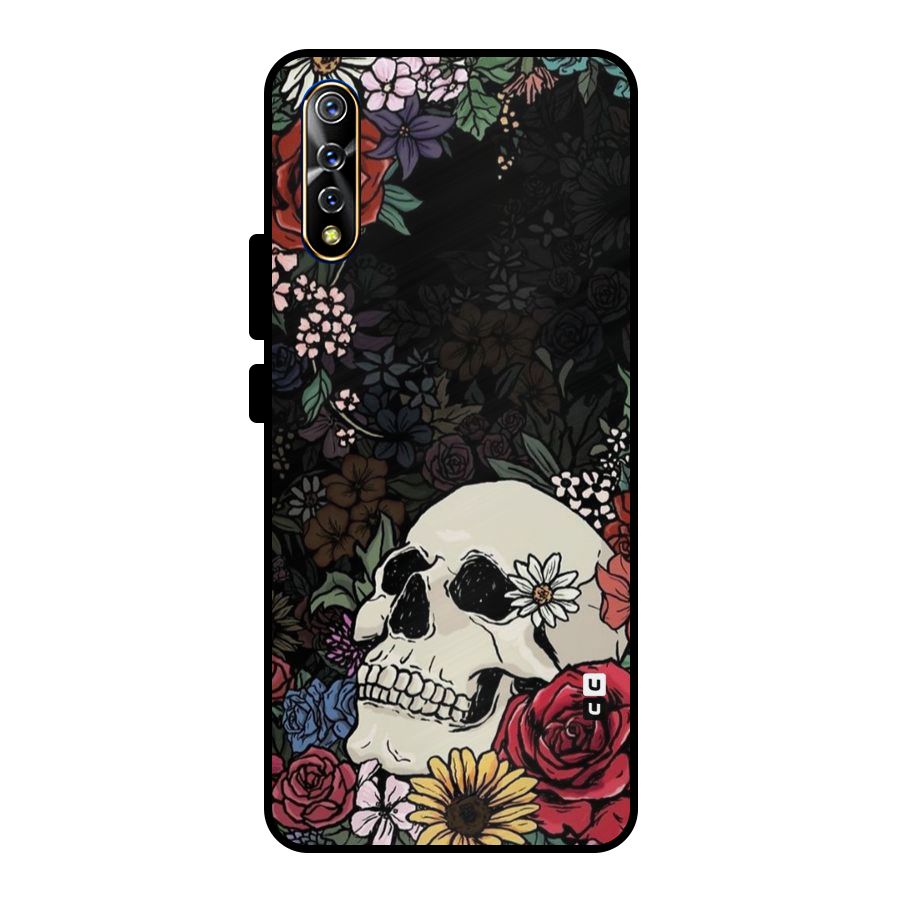 Pretty Skull Metal Back Case for Vivo S1
