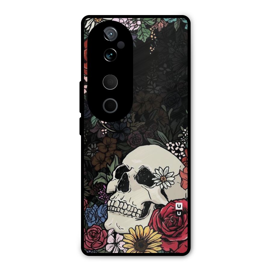 Pretty Skull Metal Back Case for Vivo T3 Ultra