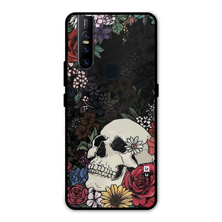 Pretty Skull Metal Back Case for Vivo V15
