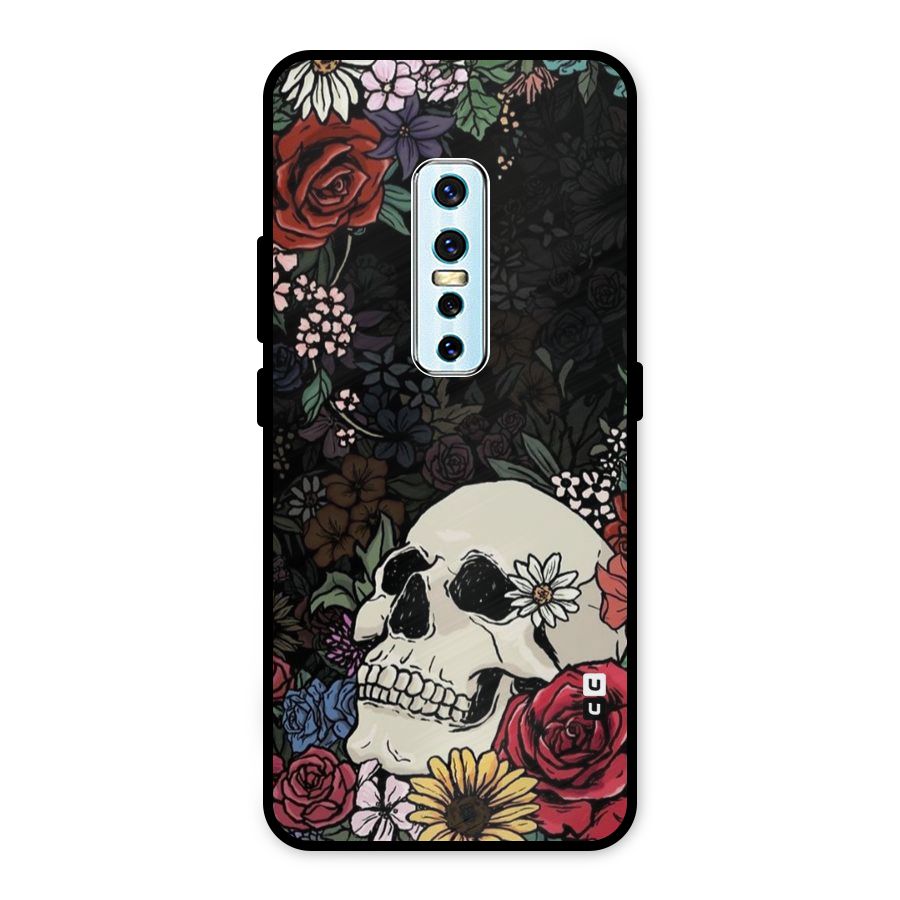 Pretty Skull Metal Back Case for Vivo V17 Pro