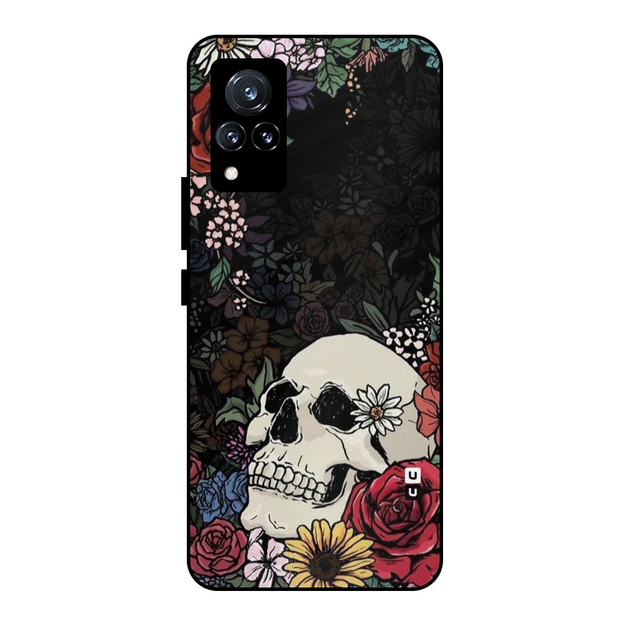 Pretty Skull Metal Back Case for Vivo V21 5G