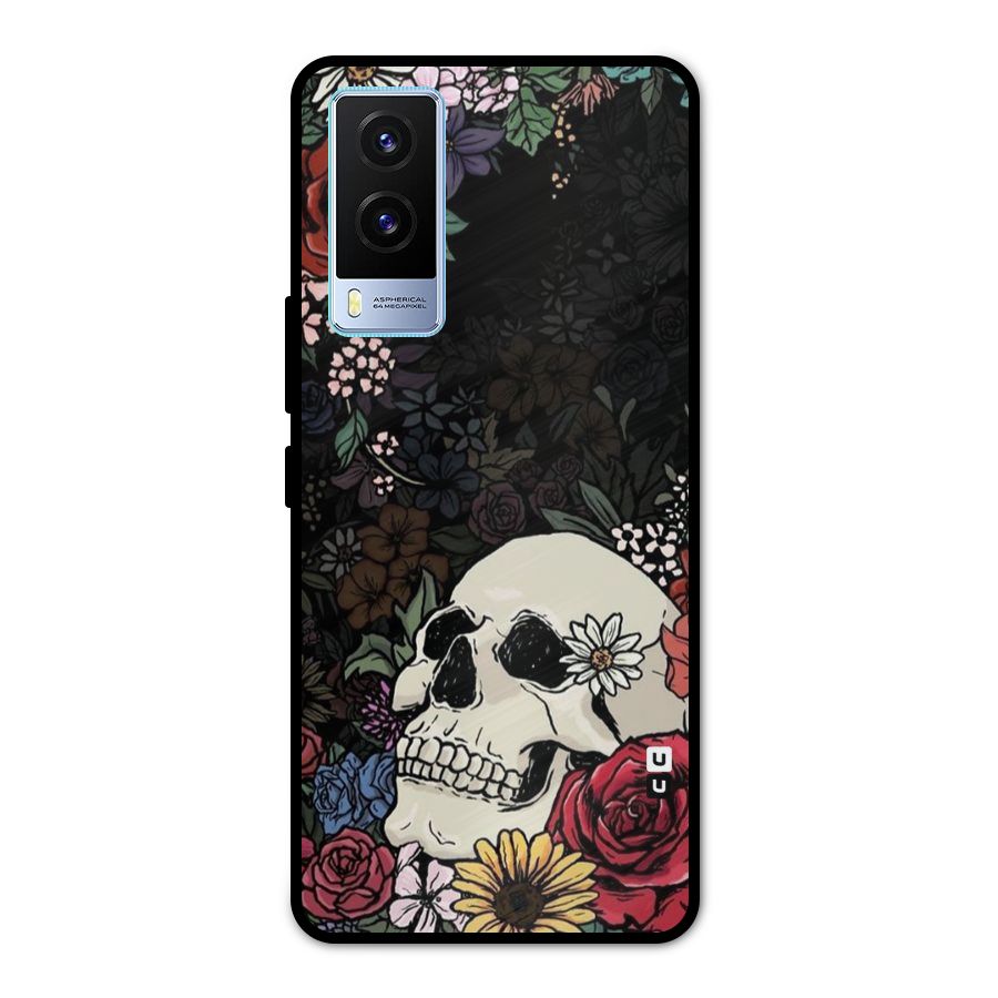 Pretty Skull Metal Back Case for Vivo V21e 5G
