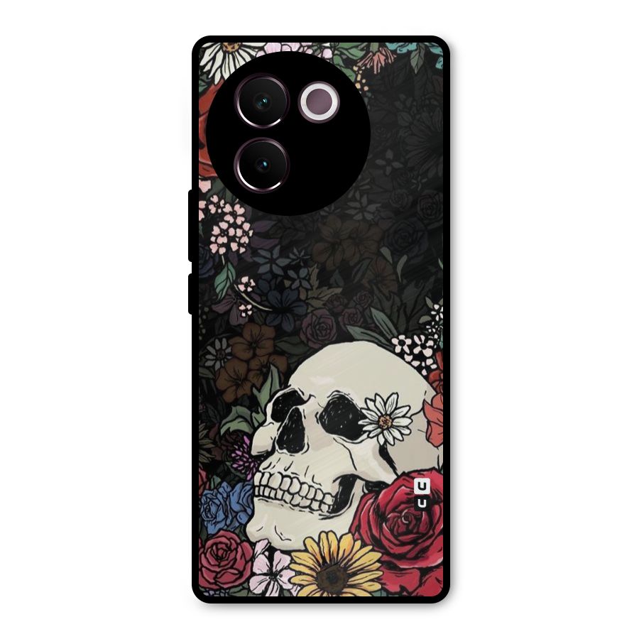Pretty Skull Metal Back Case for Vivo V30e