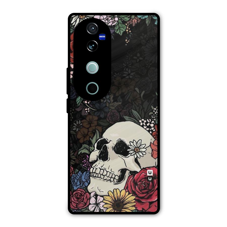 Pretty Skull Metal Back Case for Vivo V40