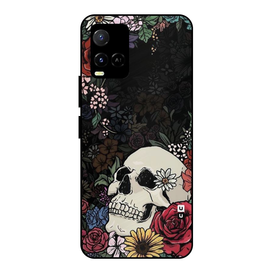Pretty Skull Metal Back Case for Vivo Y21