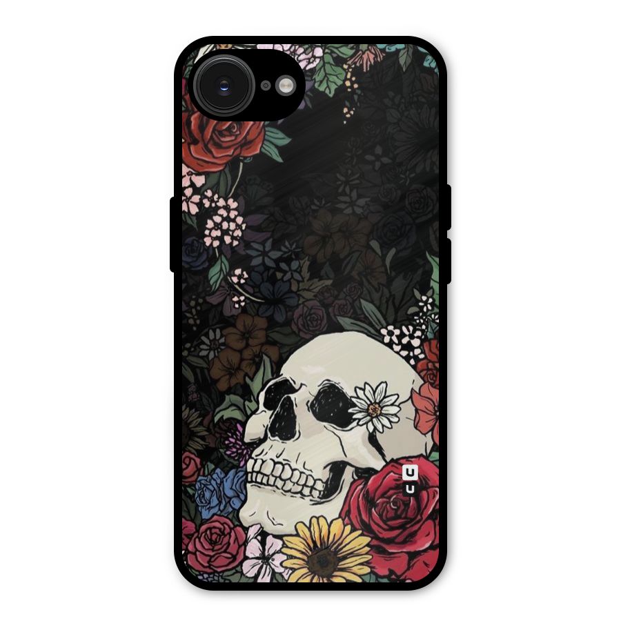 Pretty Skull Metal Back Case for iPhone 16e