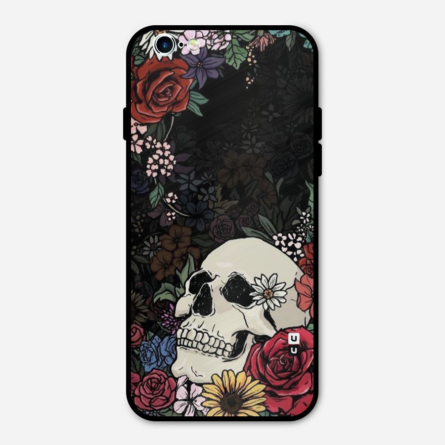 Pretty Skull Metal Back Case for iPhone 6 6s