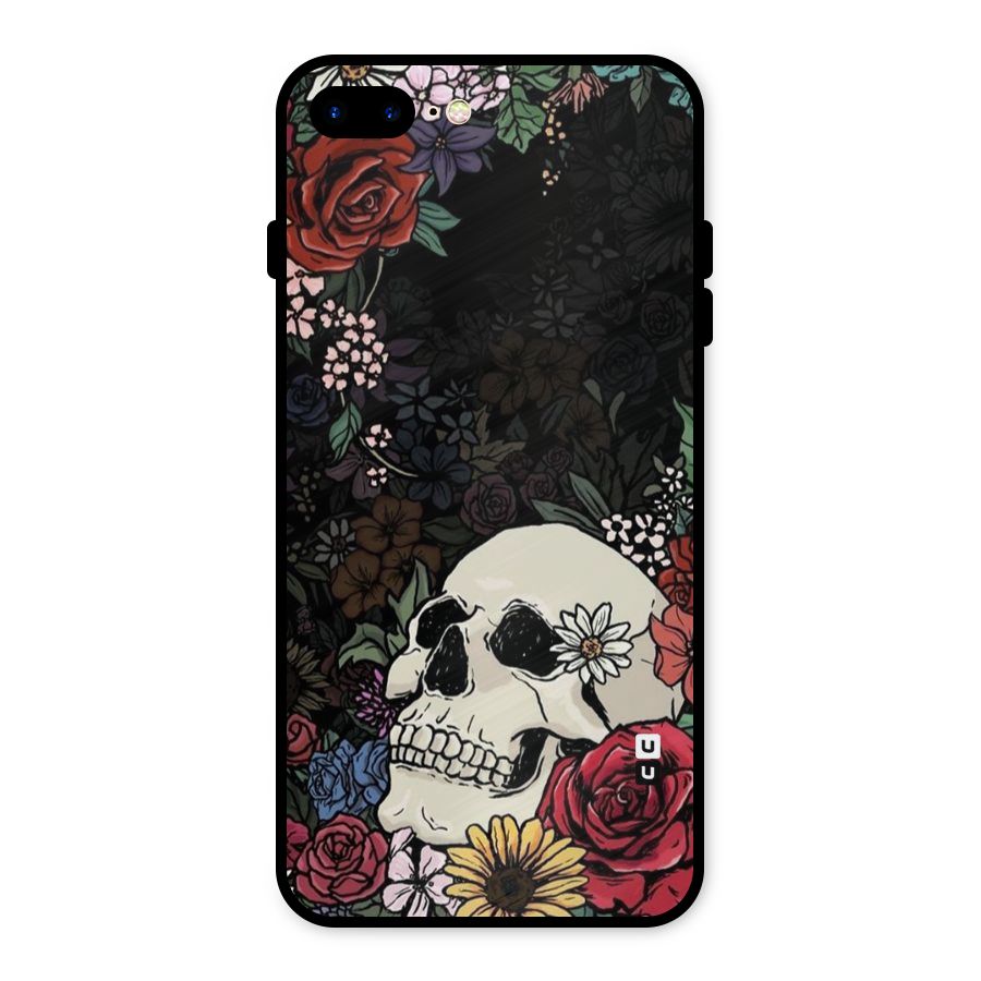 Pretty Skull Metal Back Case for iPhone 7 Plus