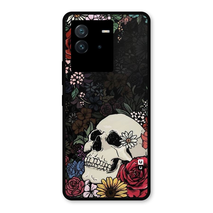 Pretty Skull Metal Back Case for iQOO Neo 6 5G