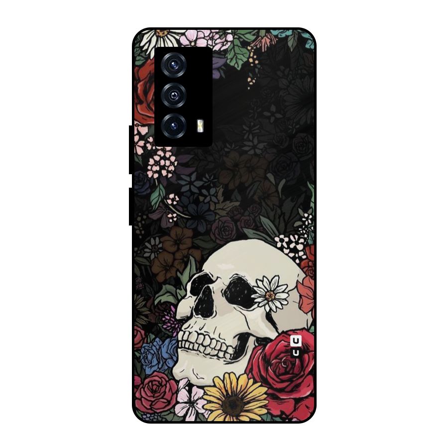 Pretty Skull Metal Back Case for iQOO Z5