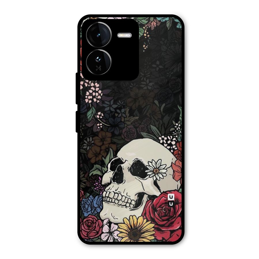 Pretty Skull Metal Back Case for iQOO Z9
