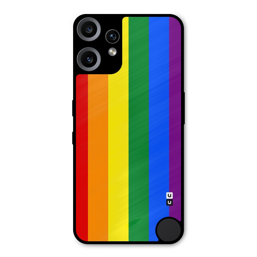 Pride Rainbow Stripes Metal Back Case for Nothing CMF Phone 2 Pro