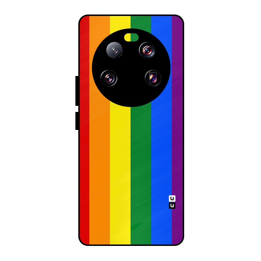 Pride Rainbow Stripes Metal Back Case for Xiaomi 13 Ultra