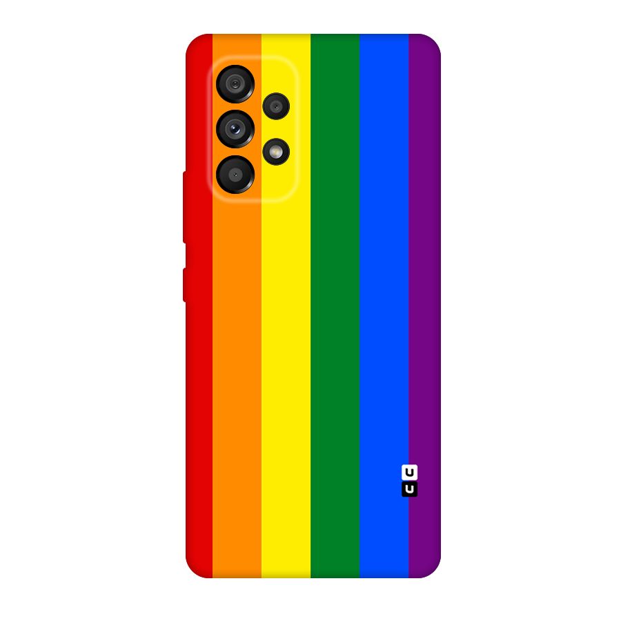 Pride Rainbow Stripes Original Polycarbonate Back Case for Galaxy A53 5G