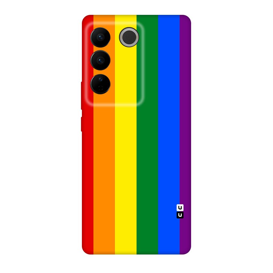 Pride Rainbow Stripes Original Polycarbonate Back Case for Vivo V27