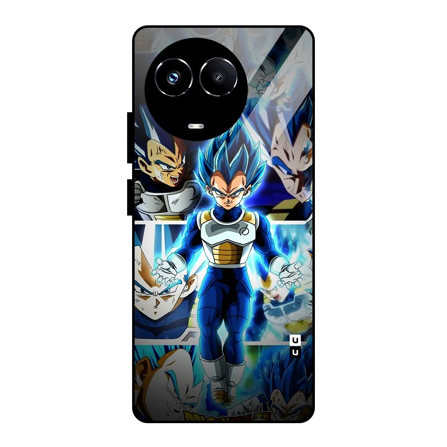 Prince Vegeta Glass Back Case for Realme Narzo 60X