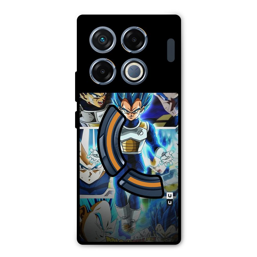 Prince Vegeta Metal Back Case for Infinix GT 20 Pro