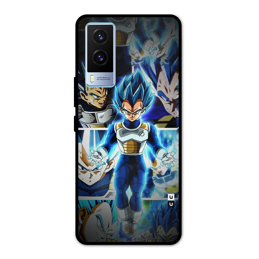 Prince Vegeta Metal Back Case for Vivo V21e 5G