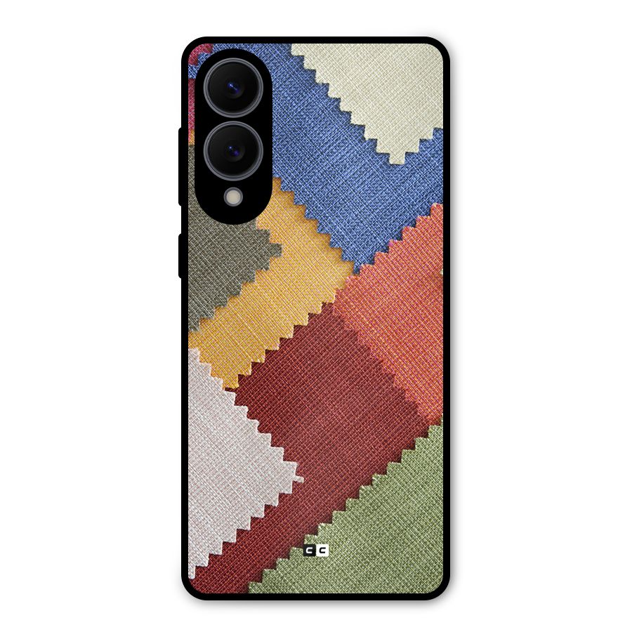 Printed Fabric Metal Back Case for Galaxy S25 Edge