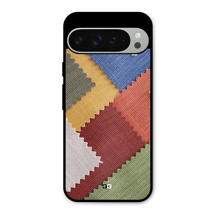 Printed Fabric Metal Back Case for Google Pixel 9 Pro XL