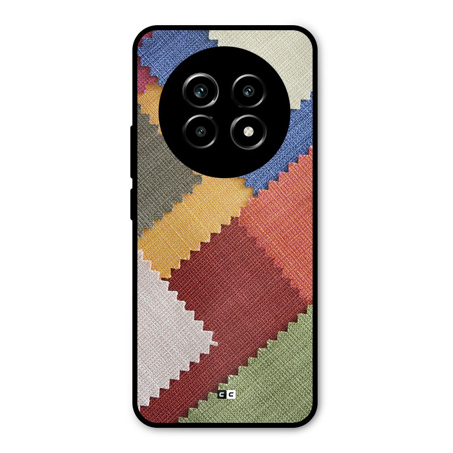 Printed Fabric Metal Back Case for Realme 13 Pro