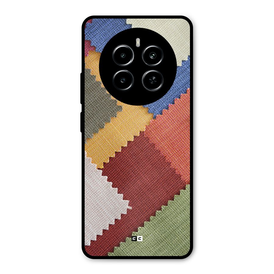 Printed Fabric Metal Back Case for Realme P1