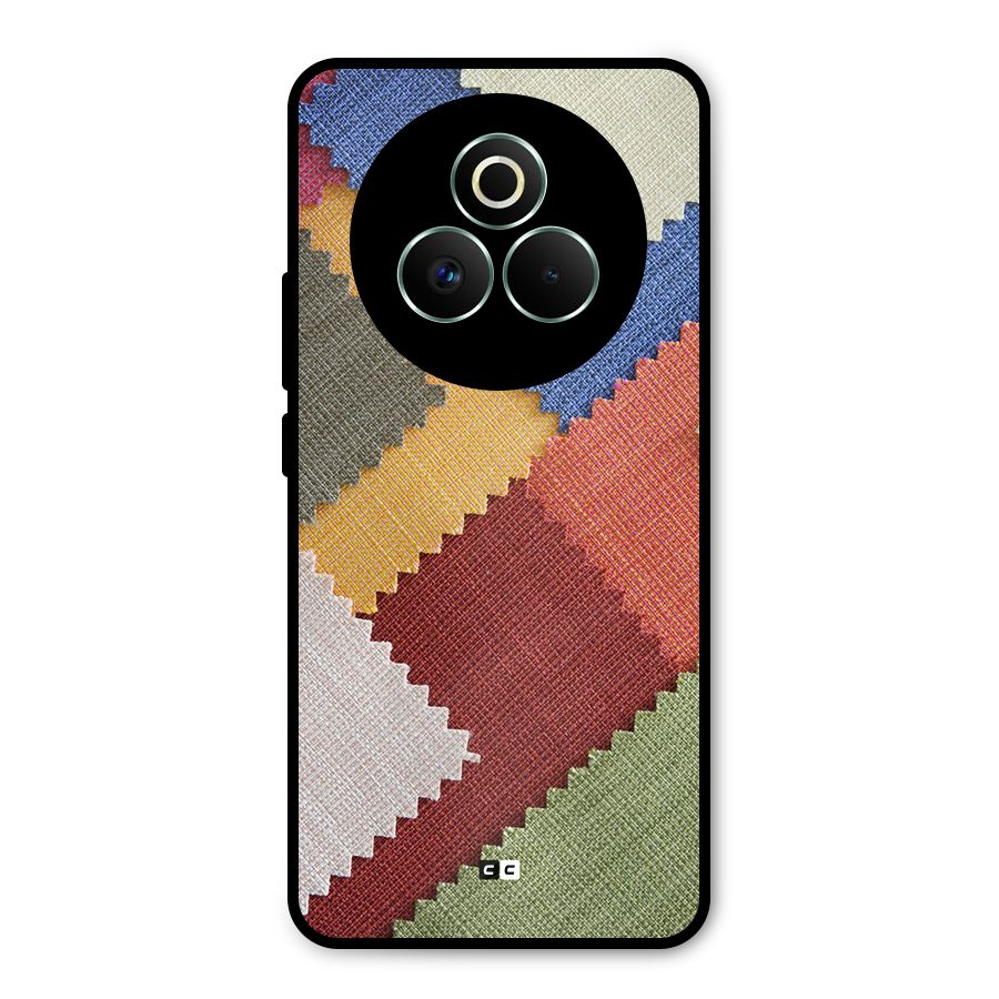 Printed Fabric Metal Back Case for Realme P3 Pro