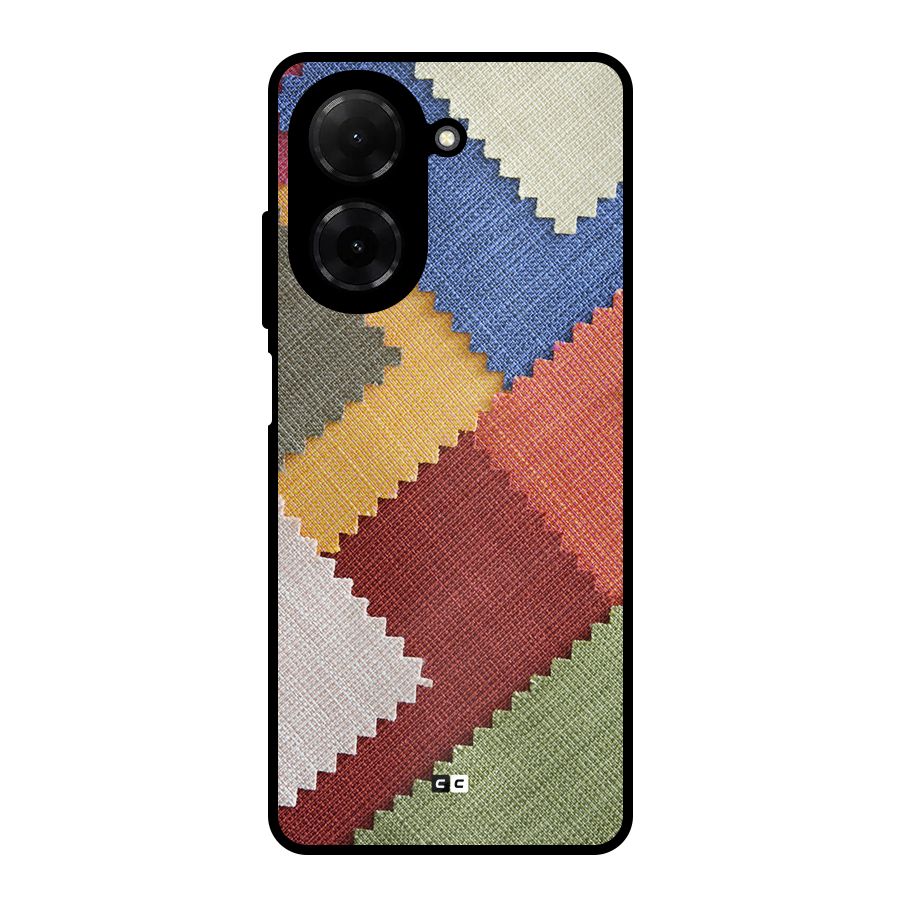 Printed Fabric Metal Back Case for Redmi A5 4G