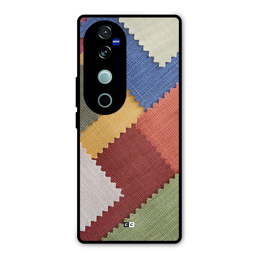 Printed Fabric Metal Back Case for Vivo V40