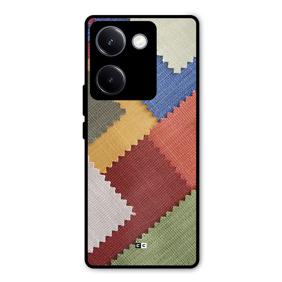 Printed Fabric Metal Back Case for Vivo Y300 Plus