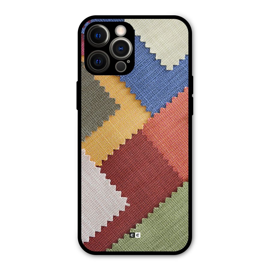Printed Fabric Metal Back Case for iPhone 12 Pro Max